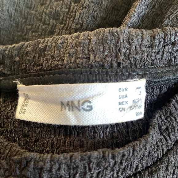 Mango Belted Black Mini Dress - Picture 9 of 10